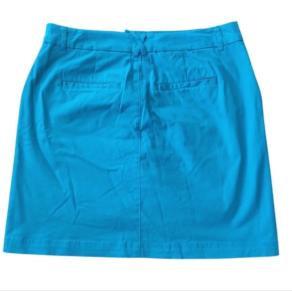Christopher & Banks Bright Blue Pencil Skort Size 8 - Picture 2 of 8
